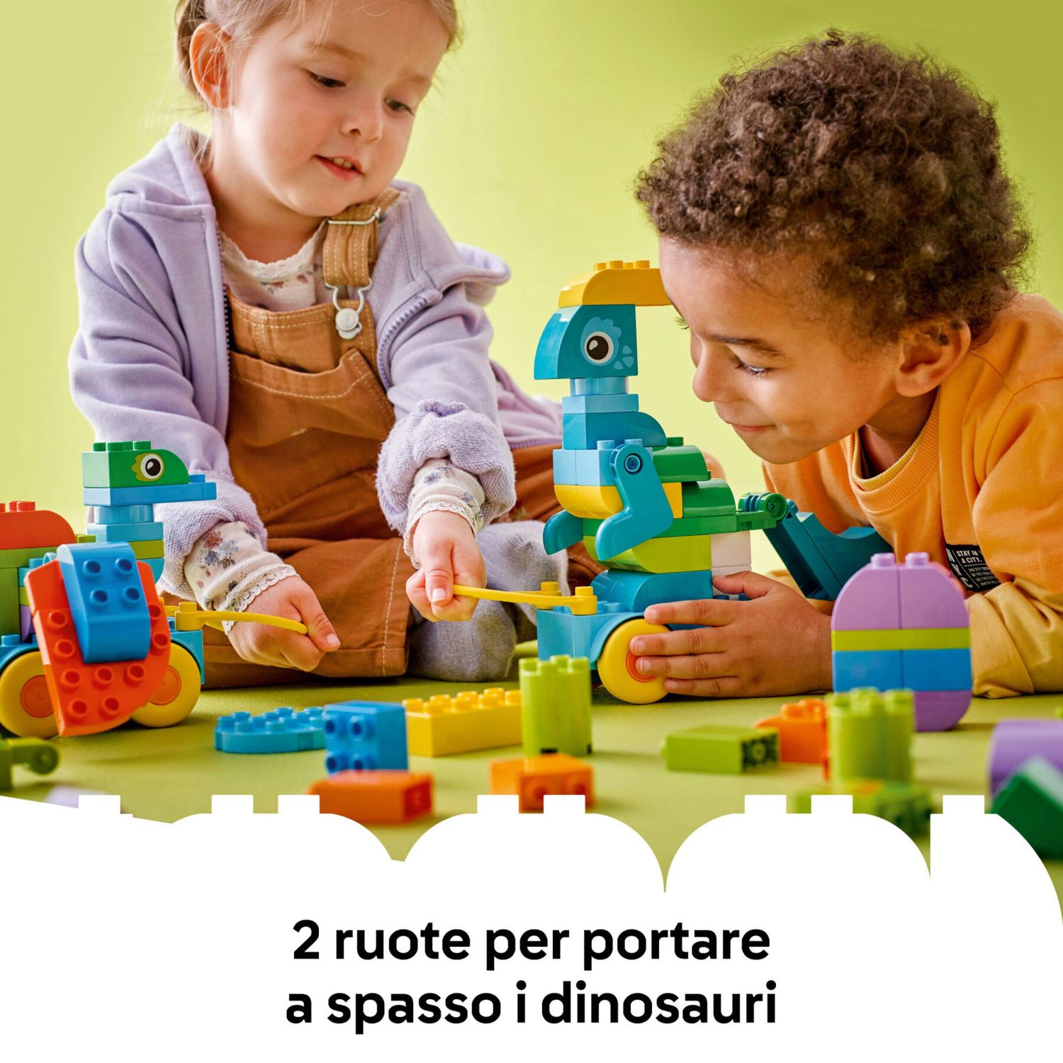 LEGO Duplo 10451 Dinosauri Ruote 3 in 1: Costruisci 3 Coppie - LEGO