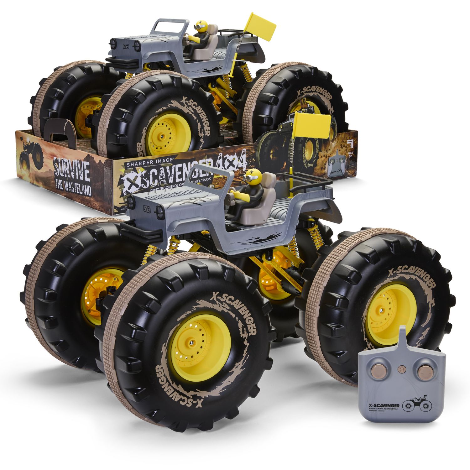 Truck Fuoristrada RC XScavenger 4X4 con LED e accessori - Sharper Image
