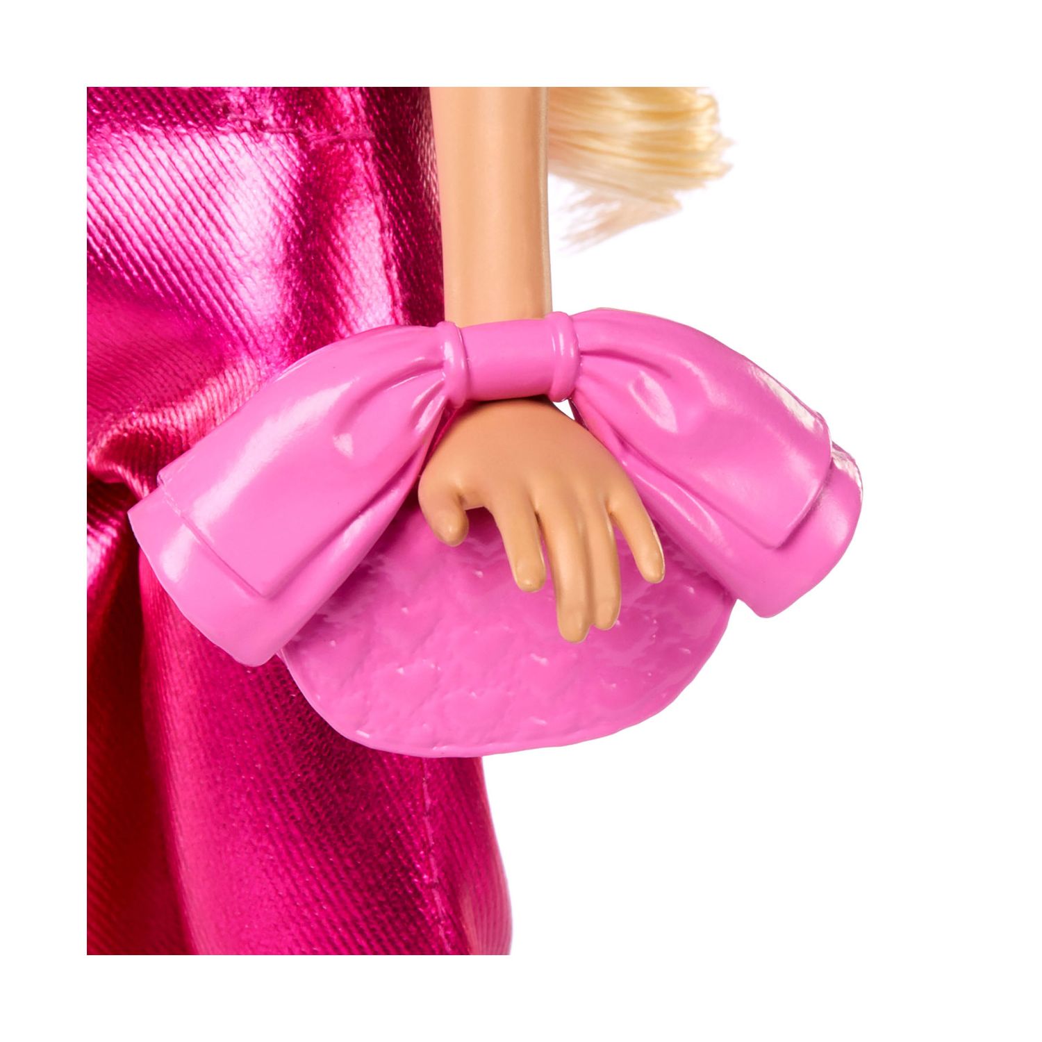 Barbie Fashionista Deluxe Metallic Bionda con Vestito Rosa - Barbie