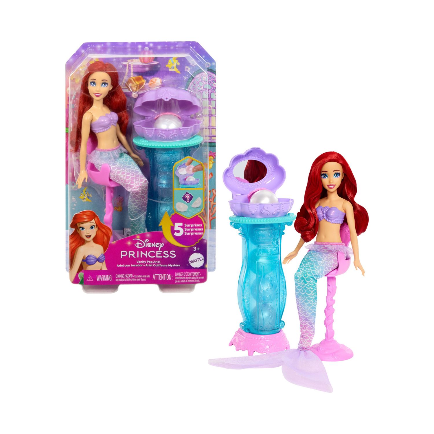 Bambola Ariel con Specchiera Magica Disney Princess - Disney