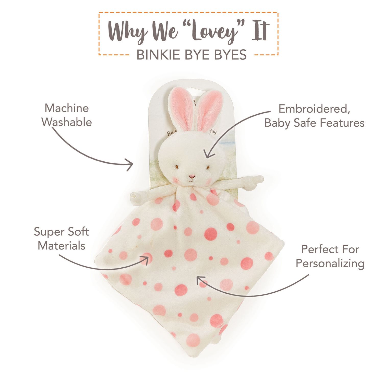 Doudou Blossom Binkie Bye Bye - Bunnies By The Bay