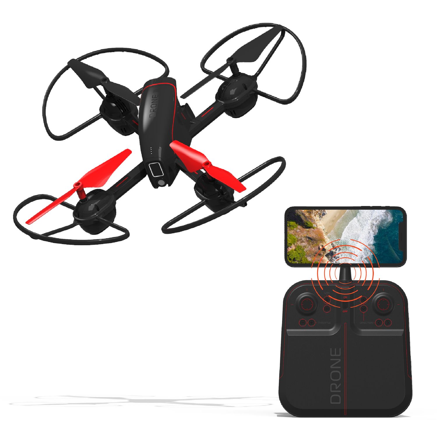 Video Drone Mach X  25cm con Telecamera Streaming - Sharper Image