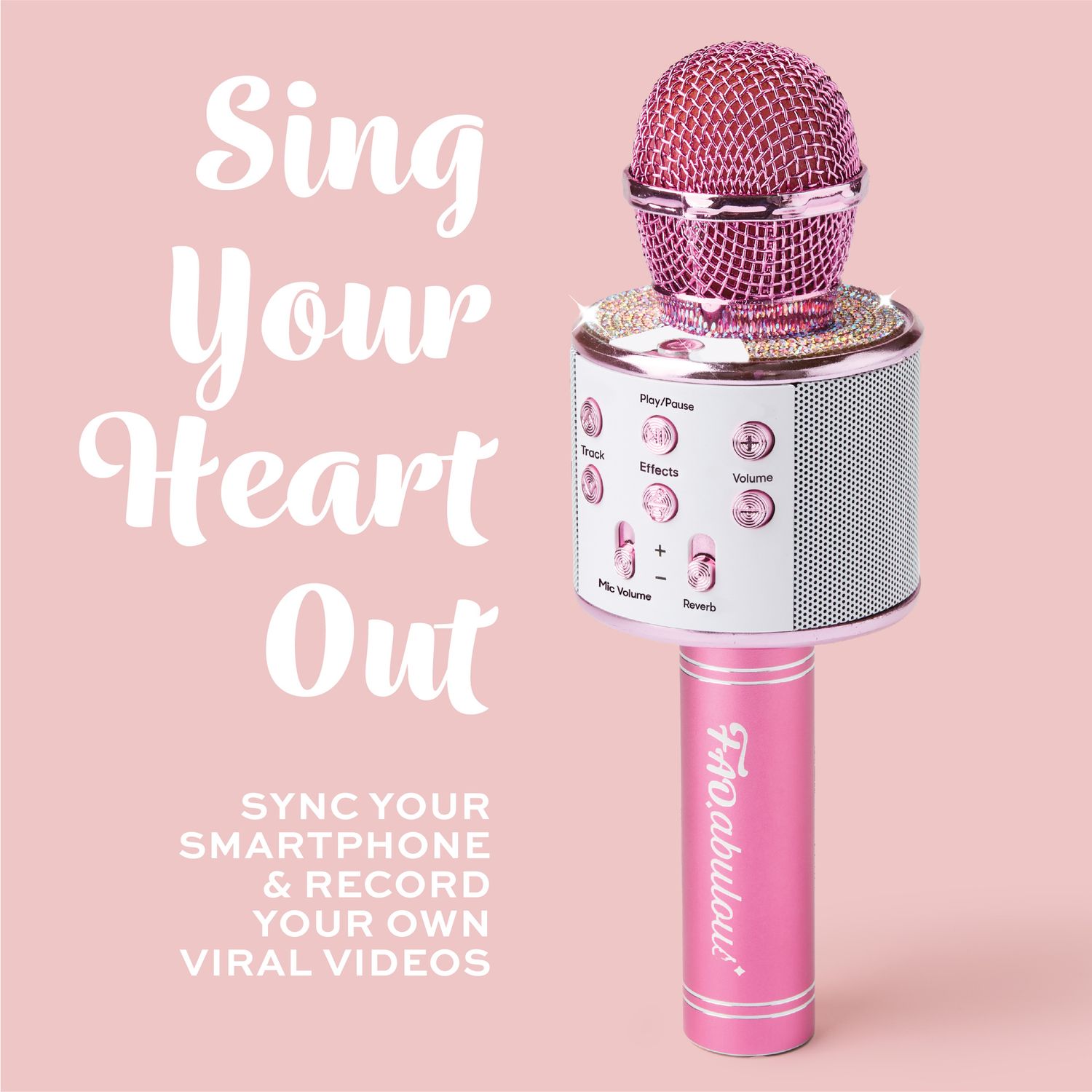 Microfono Karaoke Bluetooth con Effetti Vocali e Speaker - FAO Schwarz
