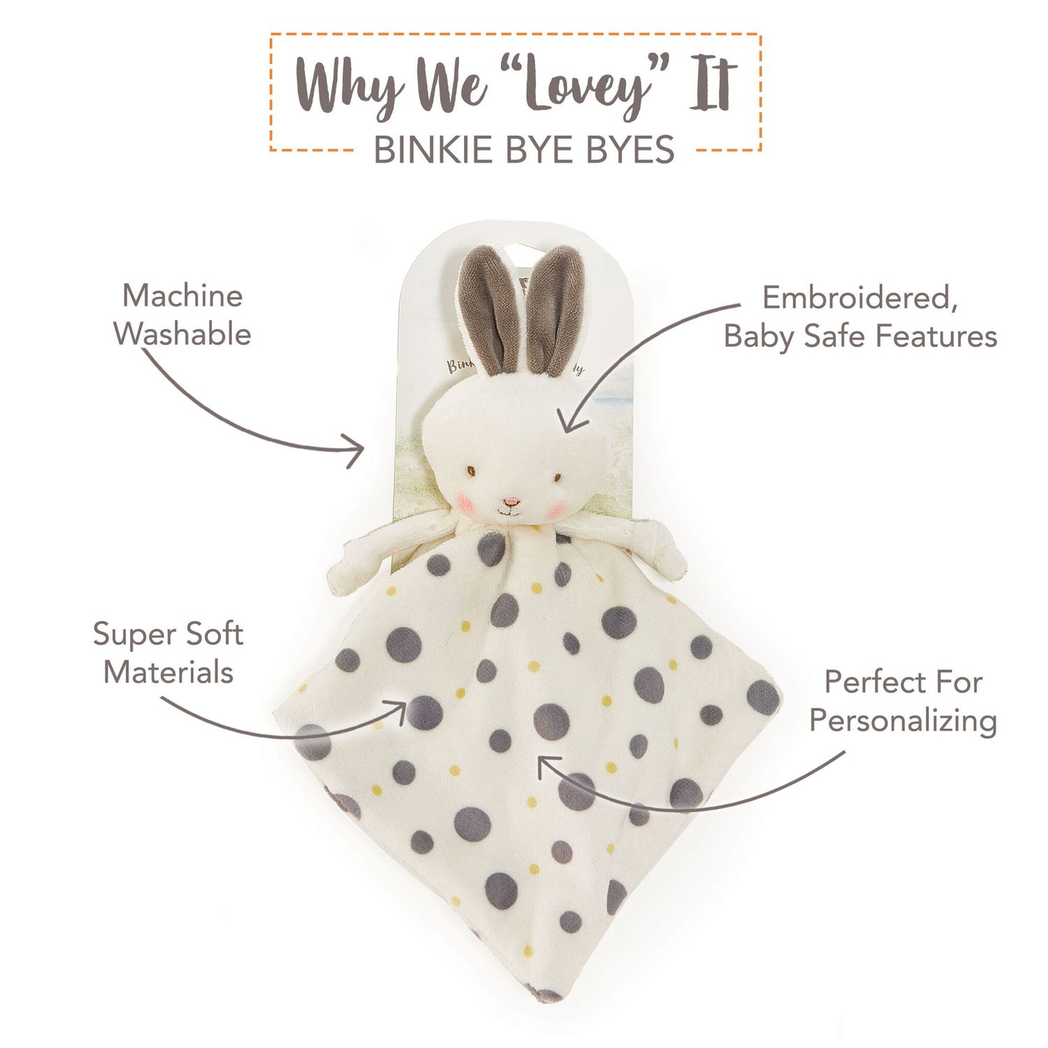 Doudou Bloom Binkie Bye Bye - Bunnies By The Bay