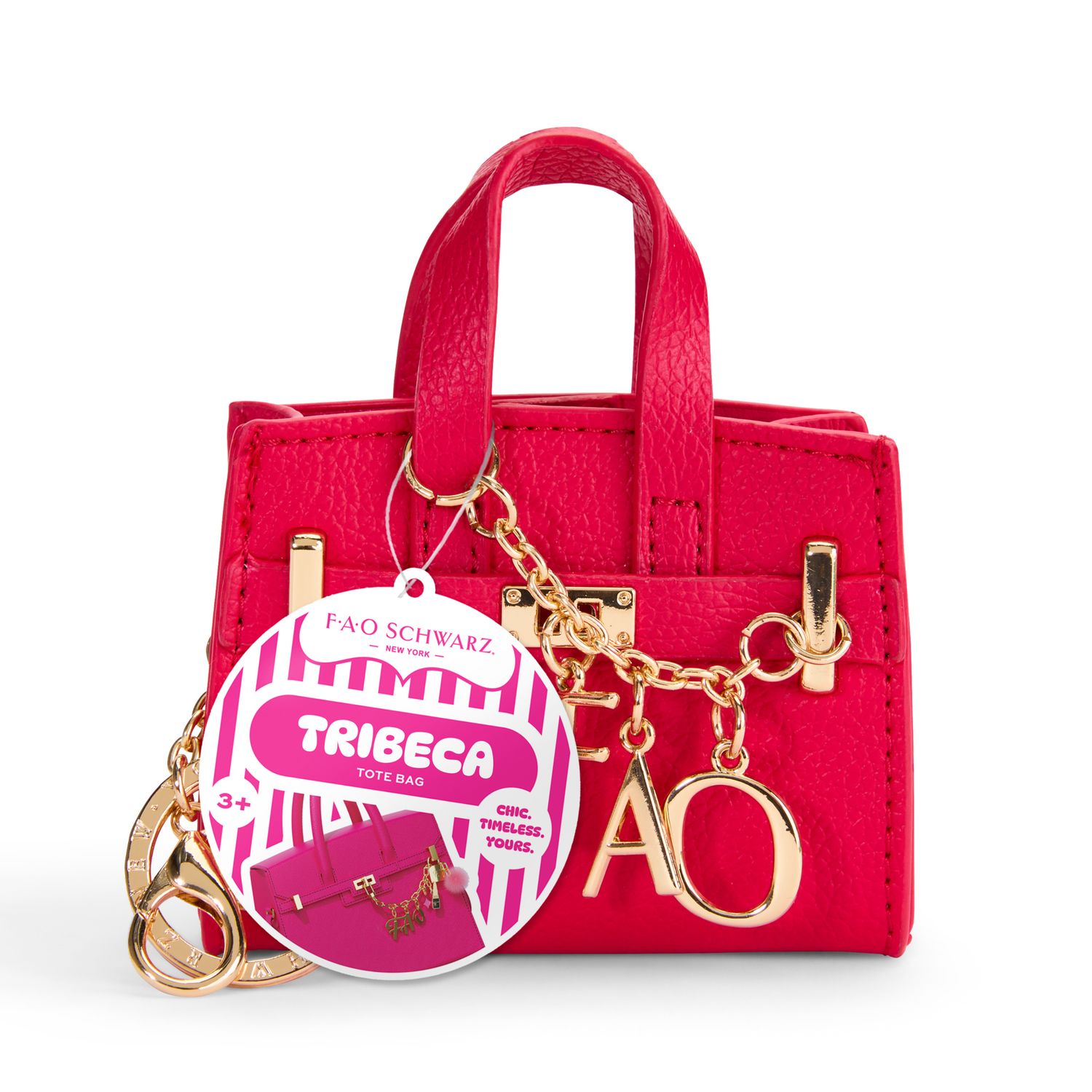 Mini borsa Tote Tribeca, charme portachiavi - FAO Schwarz