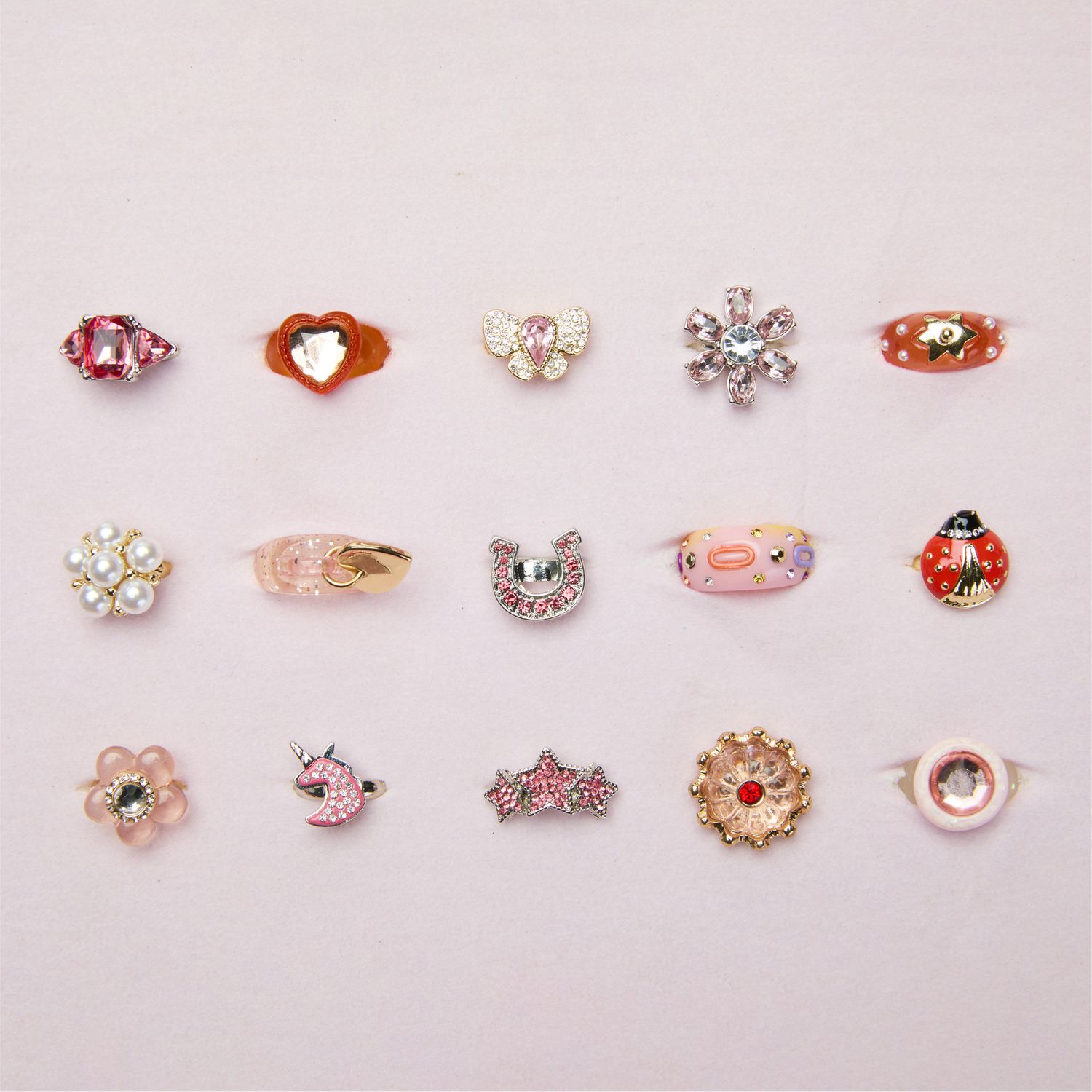 Set di 15 anelli Tiny Glam - FAO Schwarz