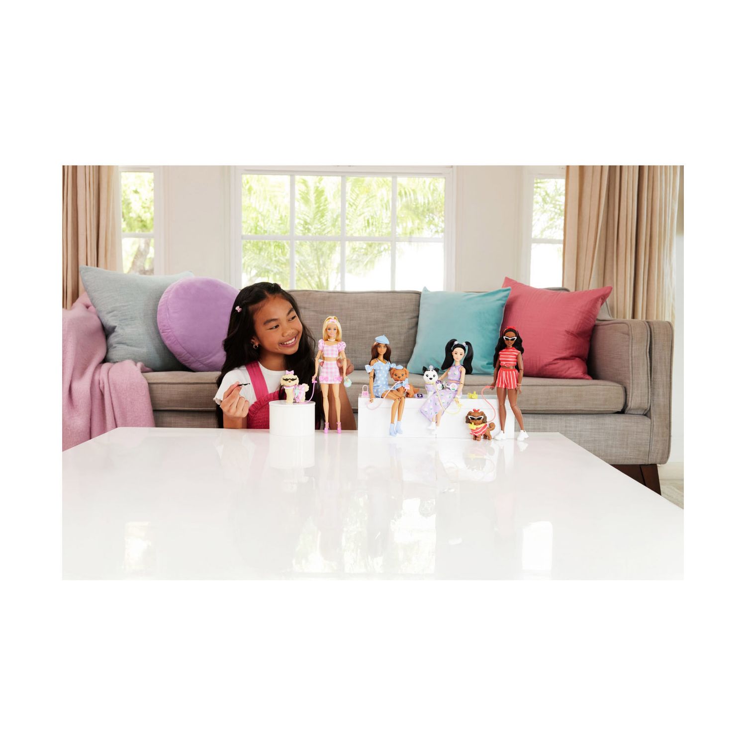 Barbie Cuccioli a Passeggio Pois Rosa - Barbie