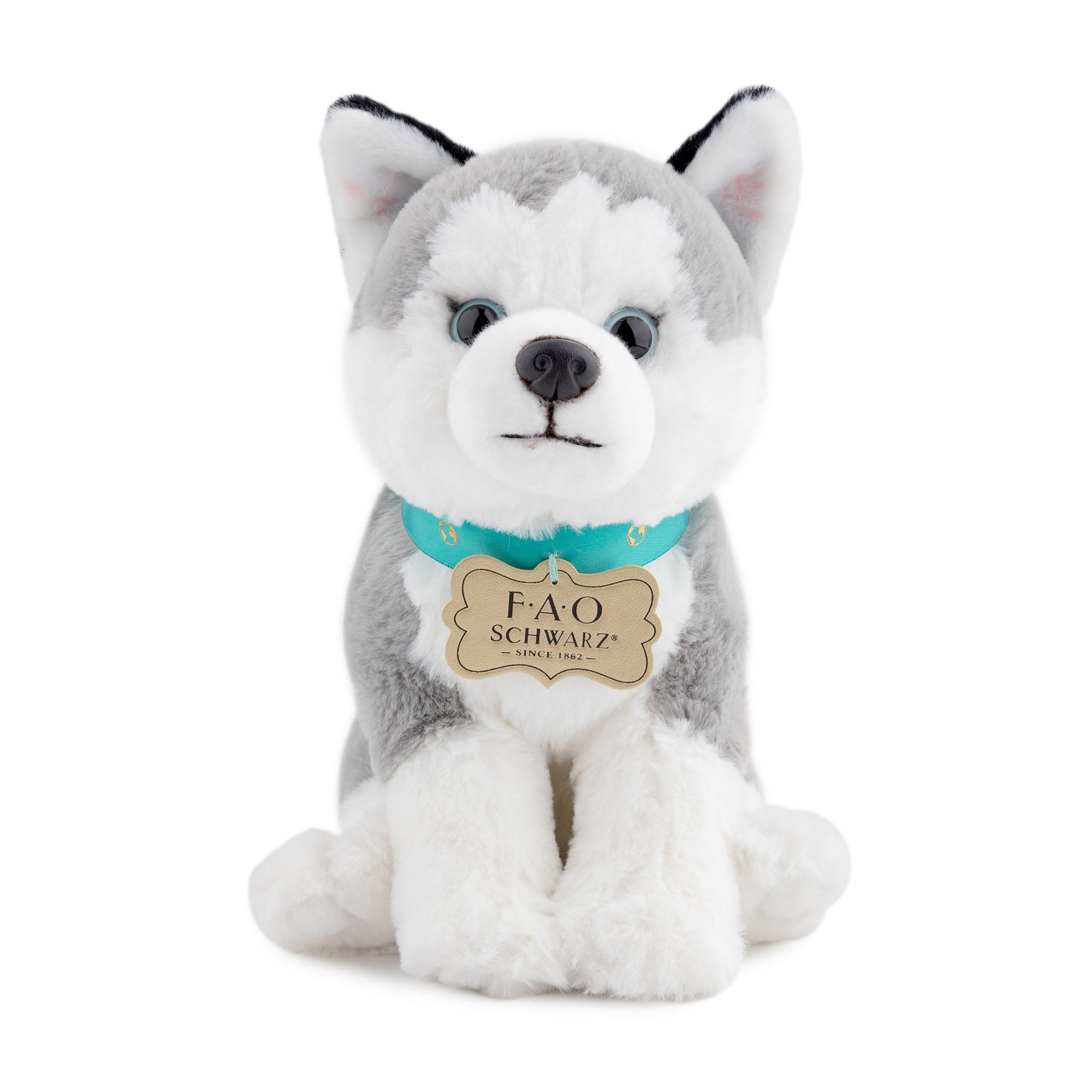 Husky di peluche Planet Love 100% da plastica riciclata, 25 cm - FAO Schwarz