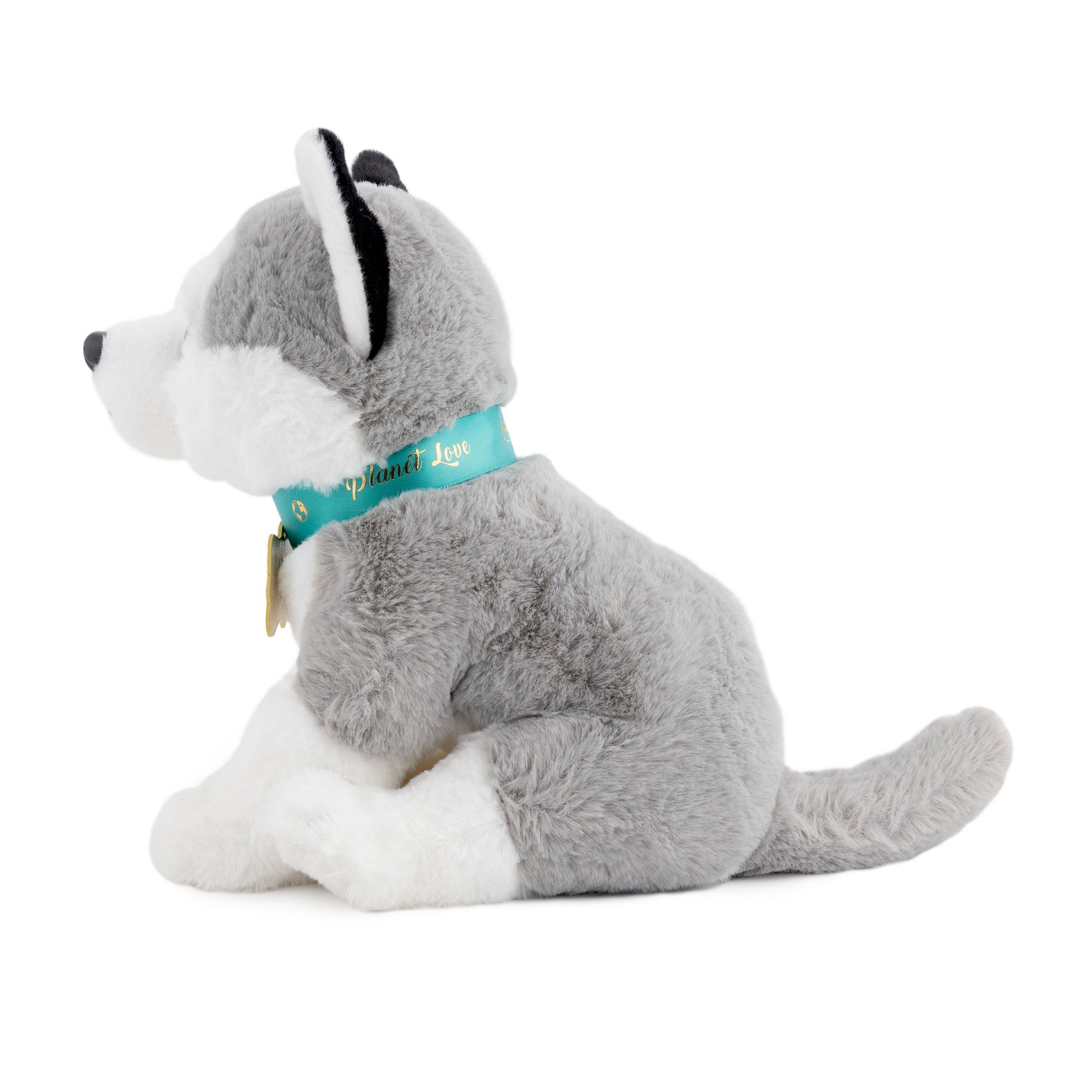 Husky di peluche Planet Love 100% da plastica riciclata, 25 cm - FAO Schwarz