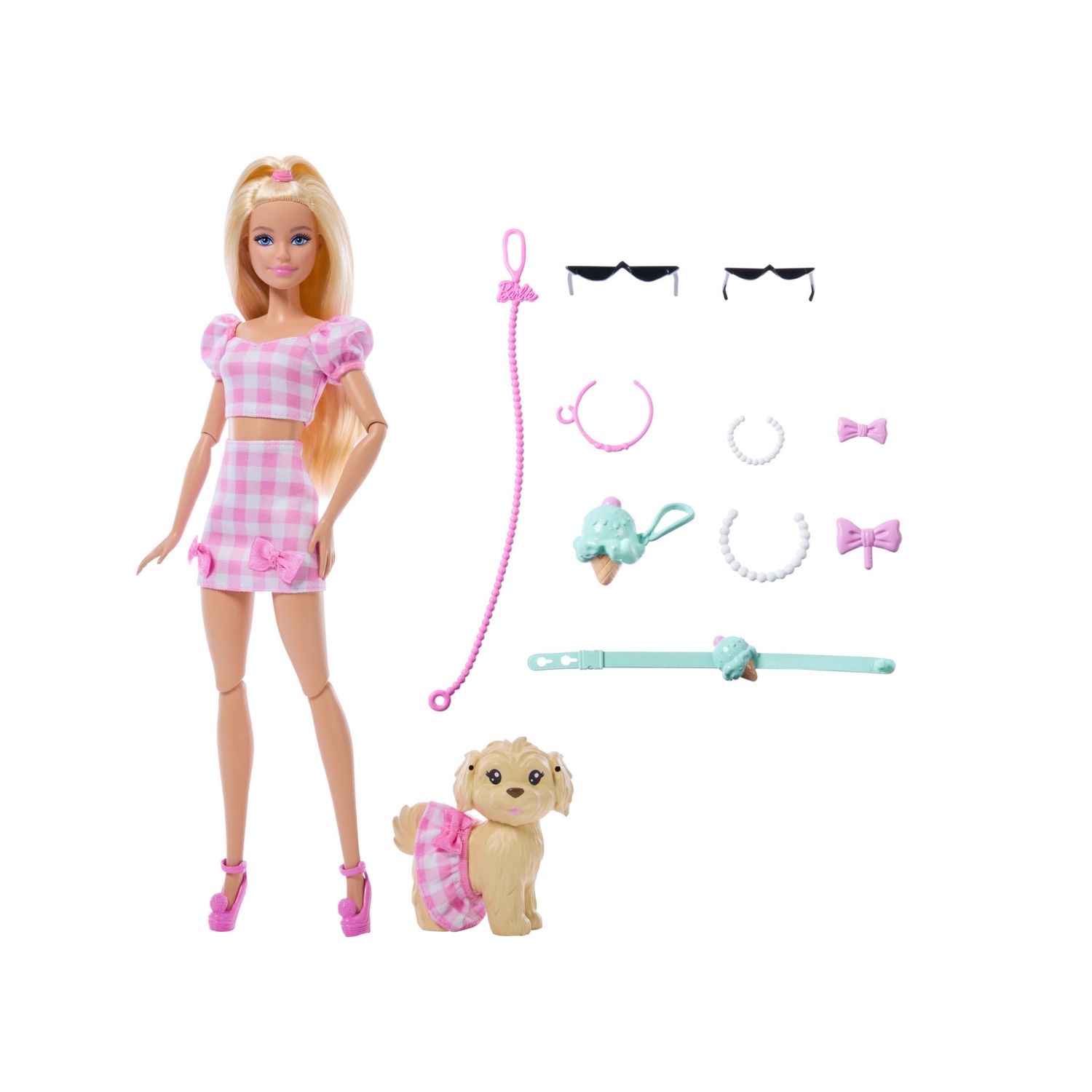 Barbie Cuccioli a Passeggio Pois Rosa - Barbie
