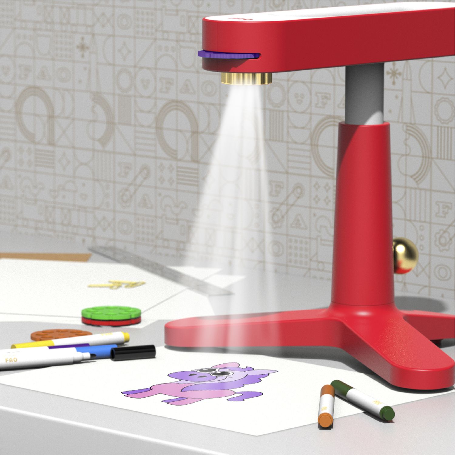 Proiettore da Disegno 32 pezzi - FAO Schwarz