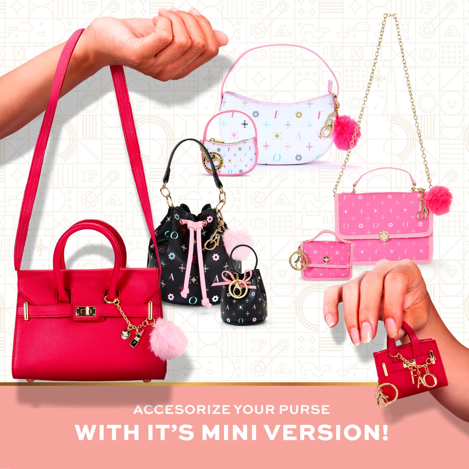 Mini Borsa Chelsea Con Patta, charme portachiavi - FAO Schwarz