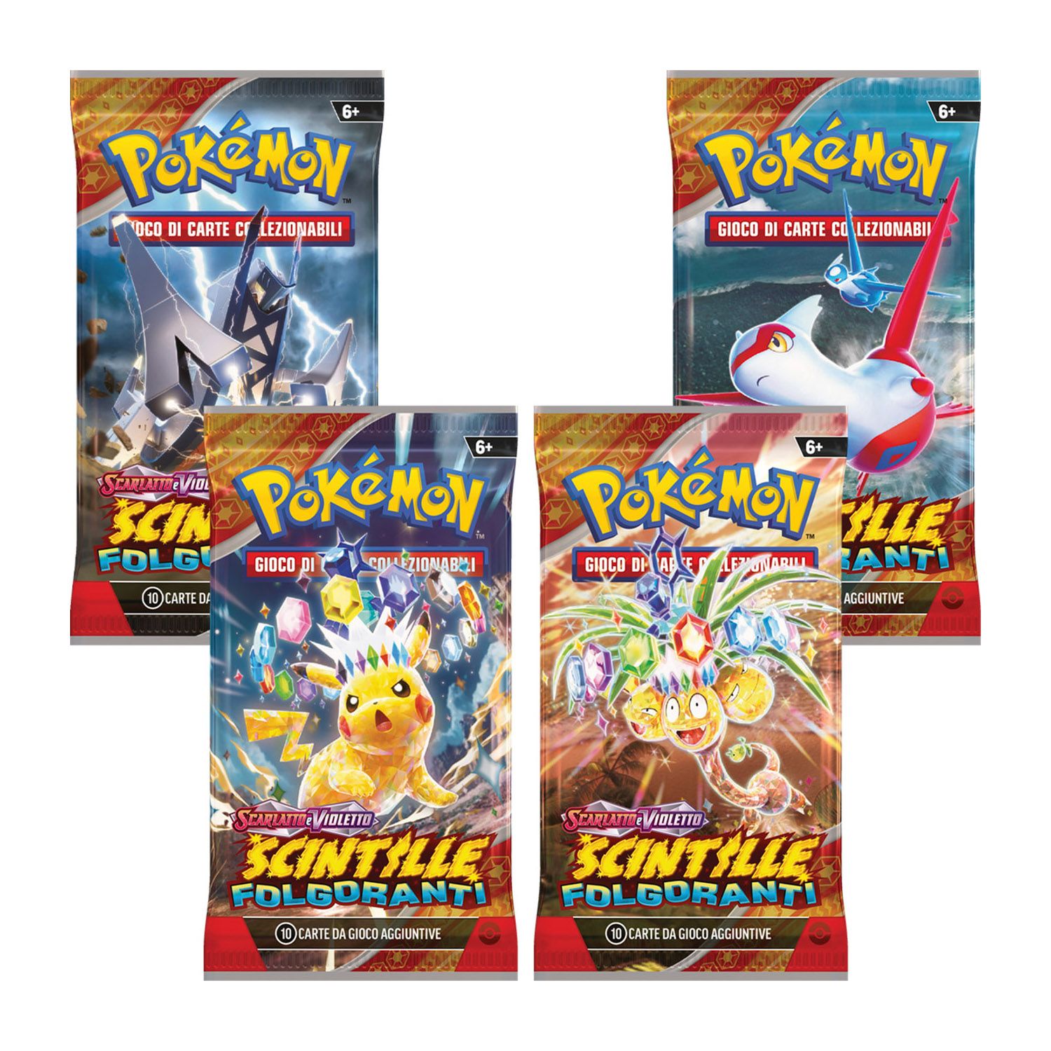 Busta di Espansione Assortita, Pokémon Scarlatto e Violetto, Scintille Folgoranti - Pokémon