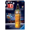 Puzzle 3D Big Ben Building Night Edition con LED, 216 pezzi - Ravensburger