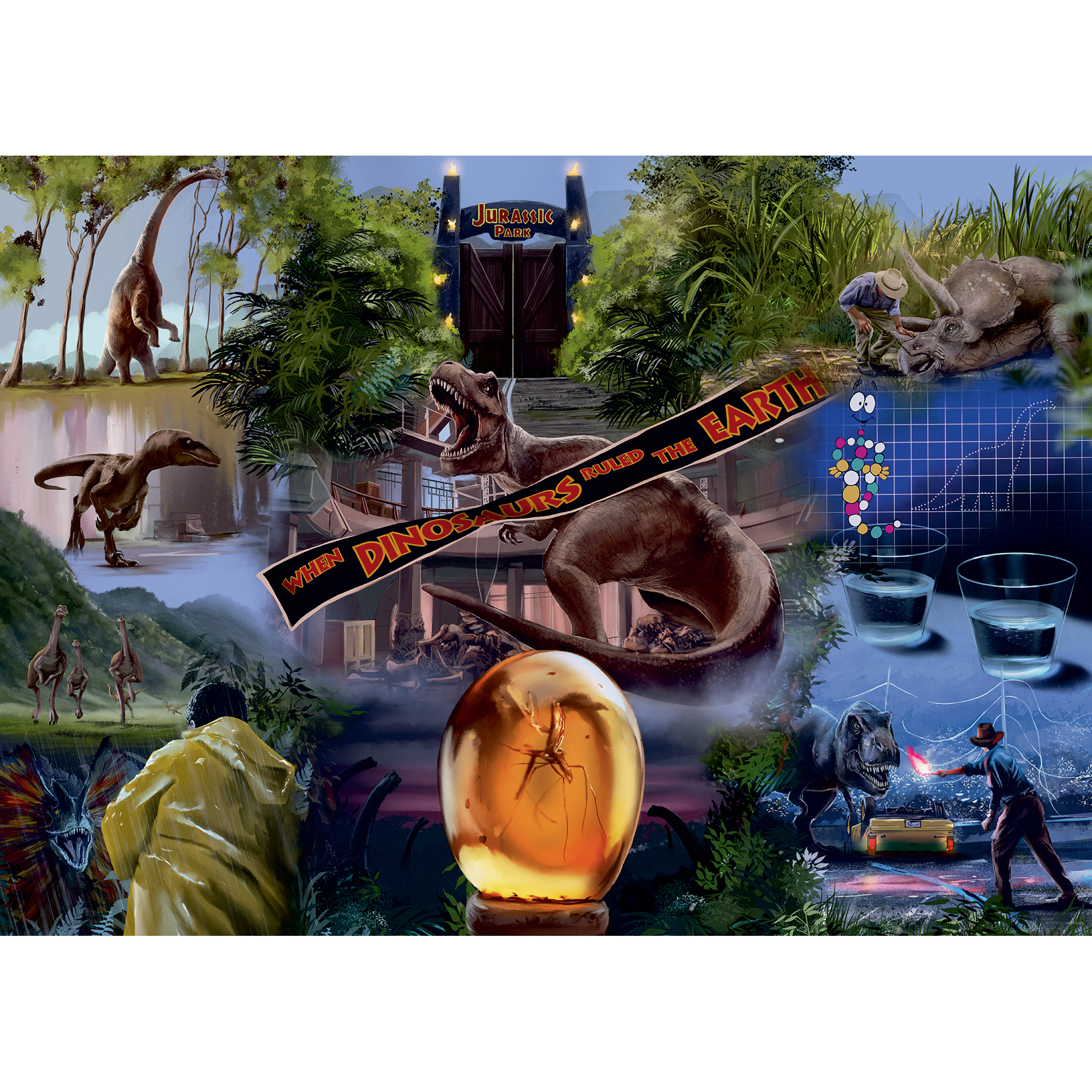 Ravensburger puzzle Jurassic Park 1000 pezzi - Jurassic World, Ravensburger