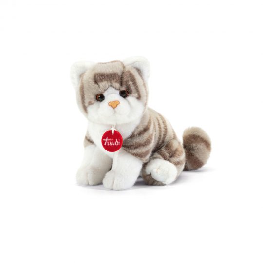 Peluche Gattino Brad tigrato grigio 18 cm - Trudi