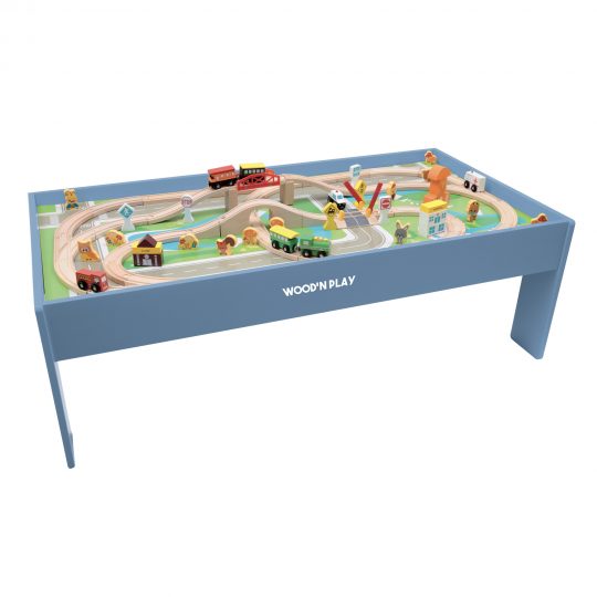 Tavolo gioco con pista treno wood n' play - Wood n' Play