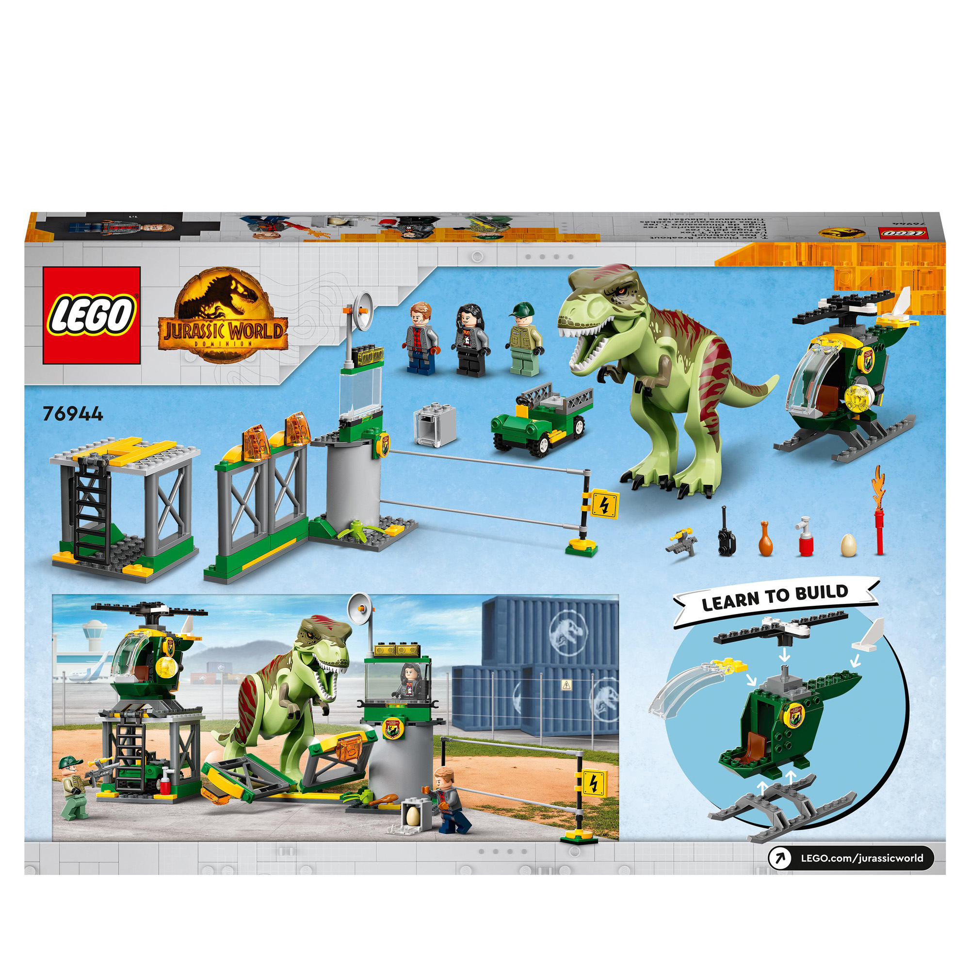 LEGO Jurassic World 76944 La Fuga del T-rex - Jurassic World, LEGO
