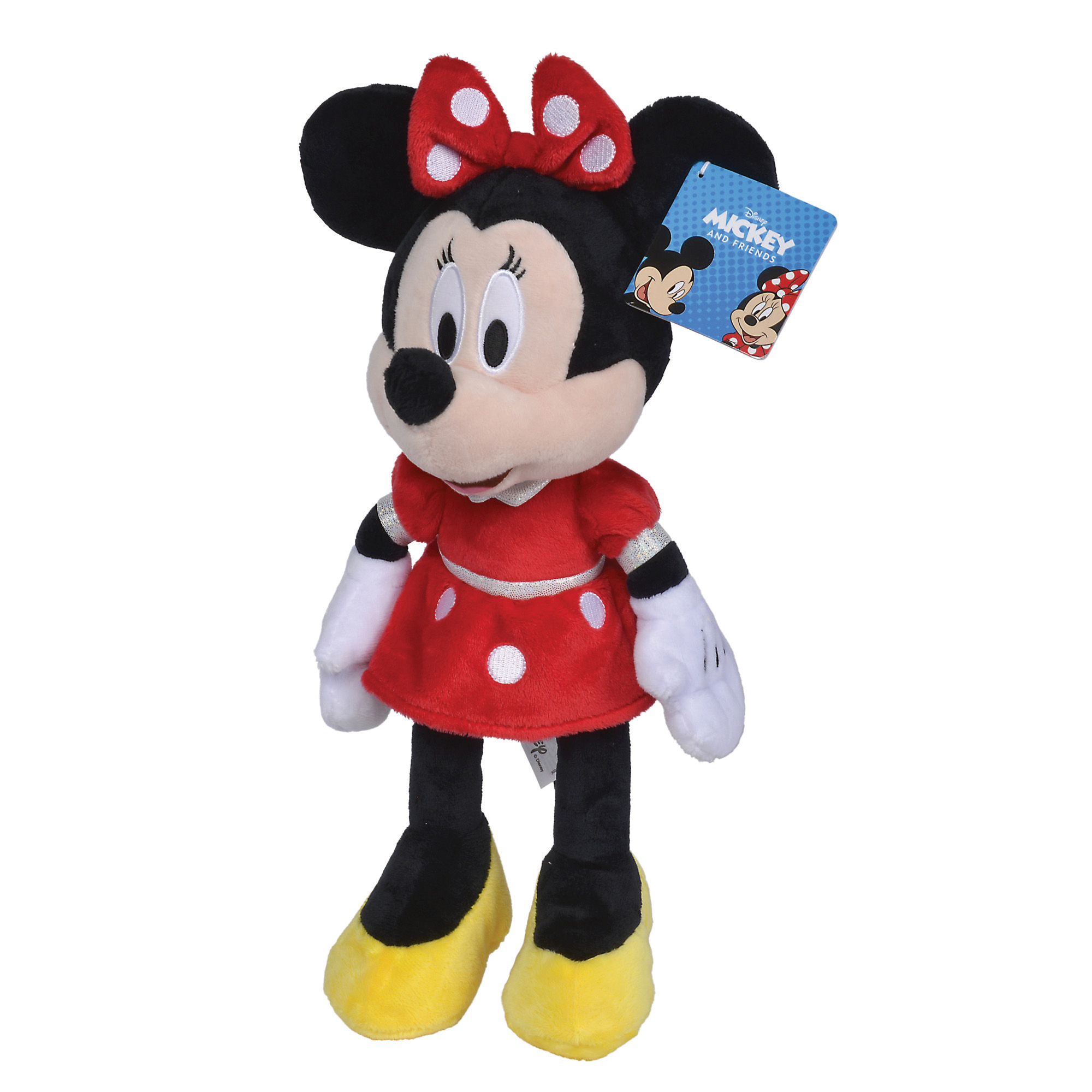 Peluche minnie abito rosso 35 cm - Disney