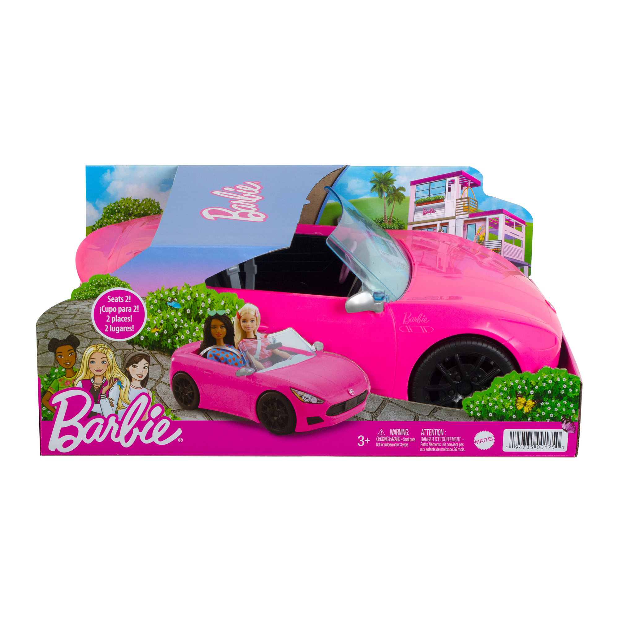 Barbie Cabrio Veicolo Decapottabile Rosa a Due Posti - Barbie