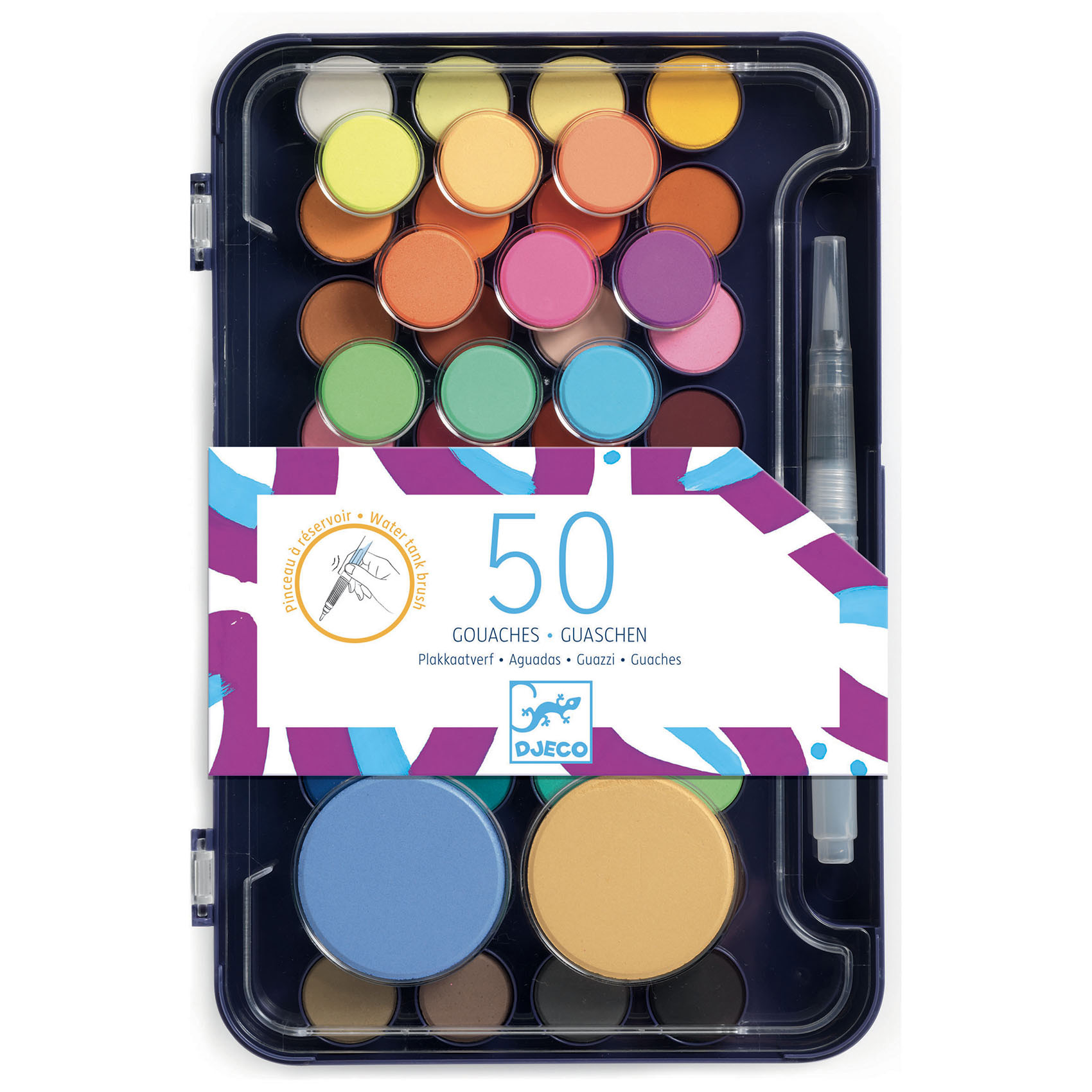 Kit per pittura a guazzo con 50 colori Artist’s Palette - Djeco
