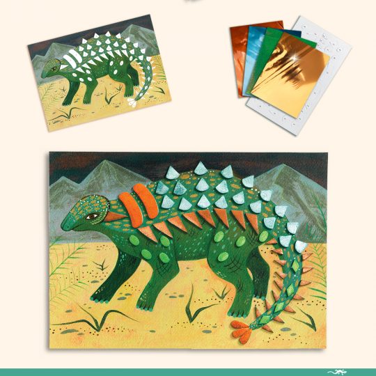 Set con 6 attività creative The World of Dinosaurs - Djeco