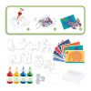 Kit artistico per pittura con biglie Marbling - Colourful parade - Djeco