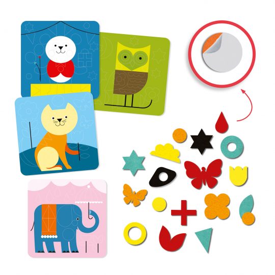 Kit collage con animaletti Gentle Creatures - Djeco