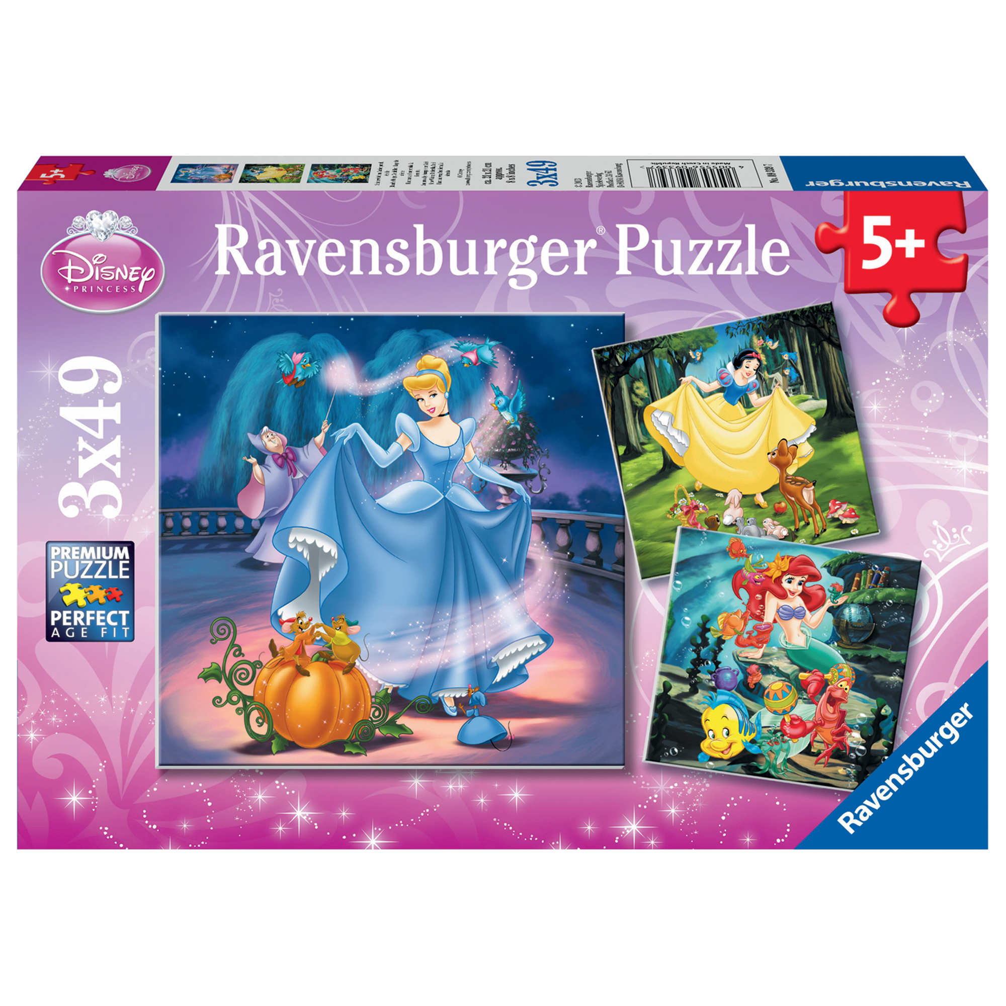 Ravensburger puzzle 3x49 pz principesse disney - Ravensburger