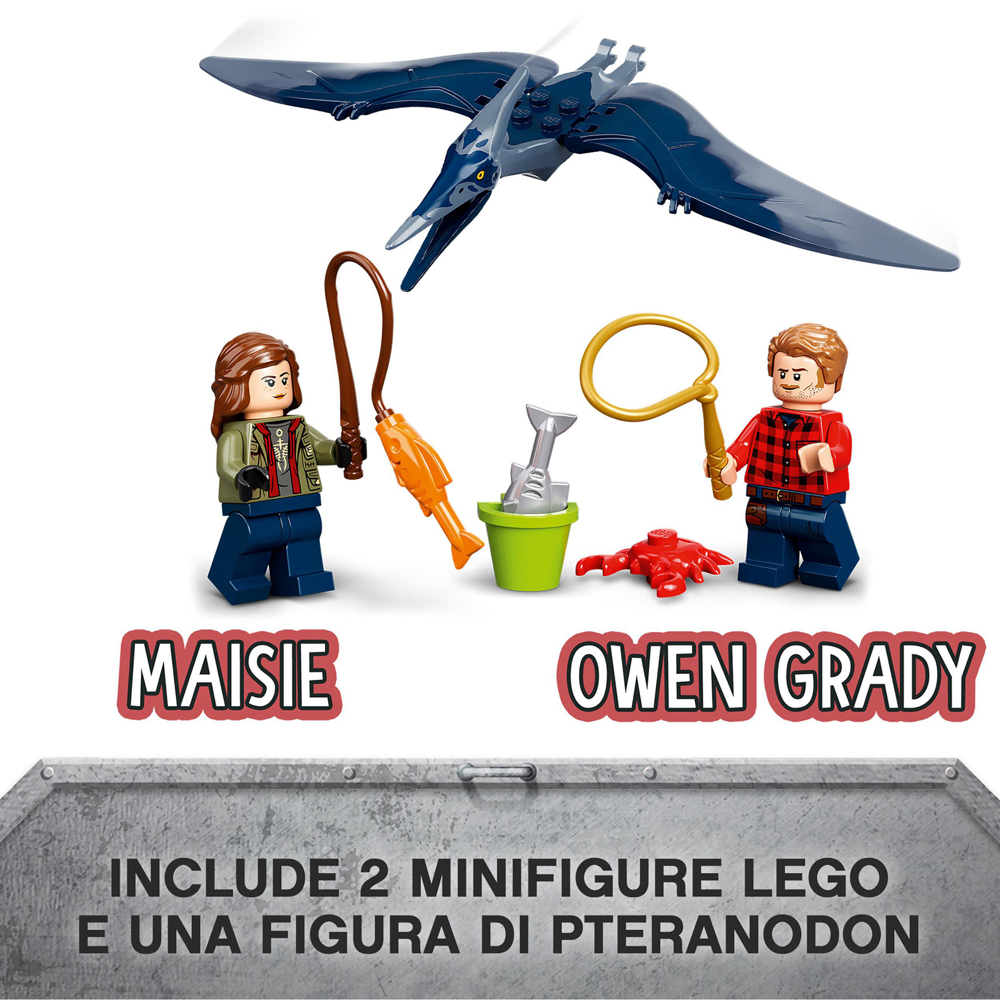 LEGO Jurassic World 76943 Inseguimento dello Pteranodonte - Jurassic World, LEGO