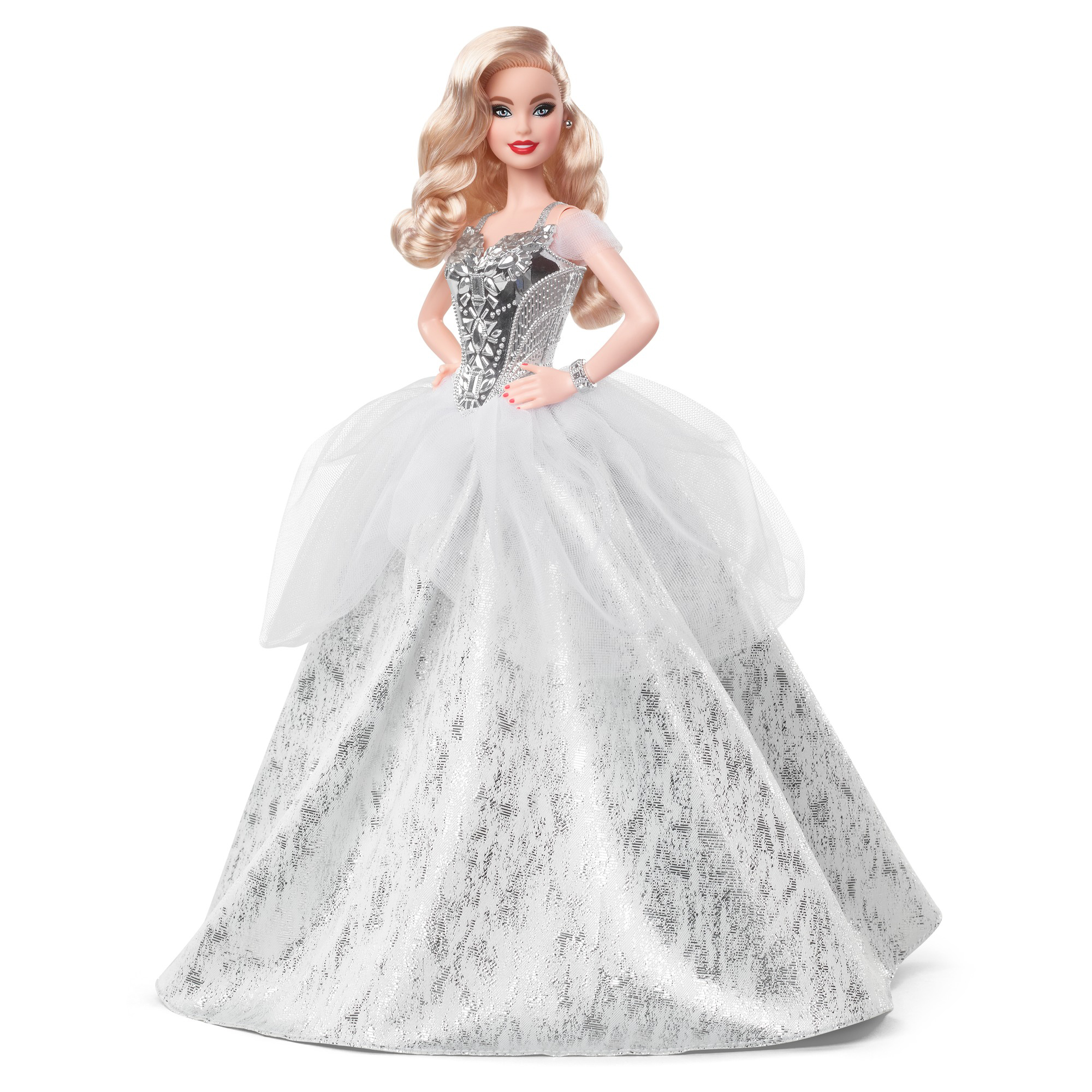 Barbie Magia delle Feste 2021 da collezione in abito argento - Barbie