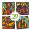 Kit per colorare con 4 illustrazioni 3D Funny Freaks - Djeco