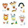 Gioco creativo per realizzare 40 accessori per mascherarsi Animal party - Djeco
