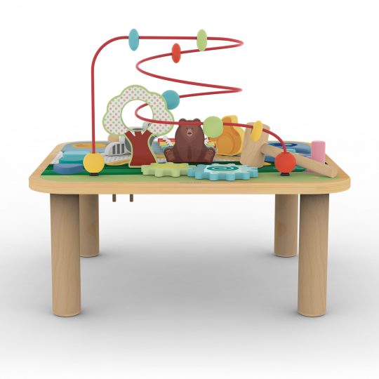 Tavolino multi attivita' con animali della foresta wood n' play - Wood n' Play