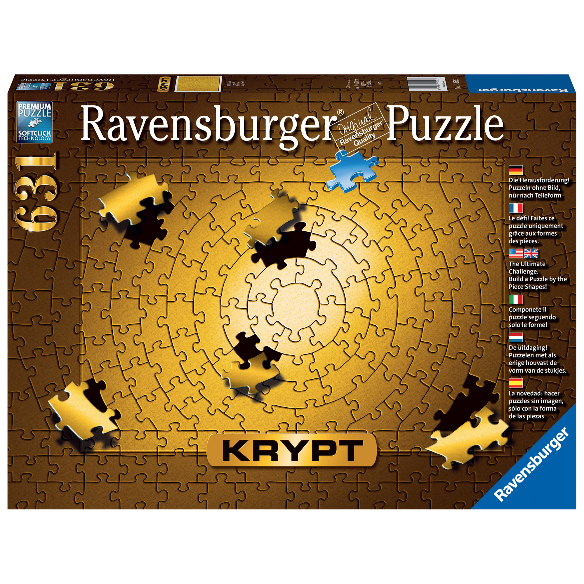 Ravensburger krypt gold, 631 pezzi - Ravensburger