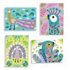 Kit per decorare con glitter Dazzling birds - Djeco