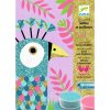 Kit per decorare con glitter Dazzling birds - Djeco