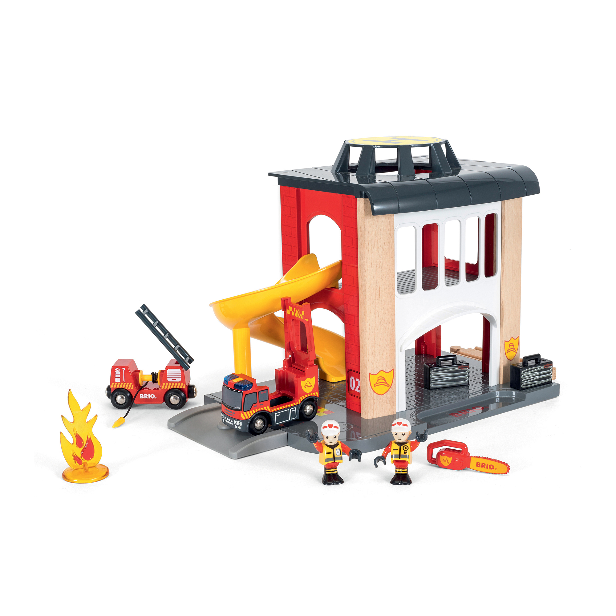 Brio caserma dei pompieri,set da 12 pezzi - Brio
