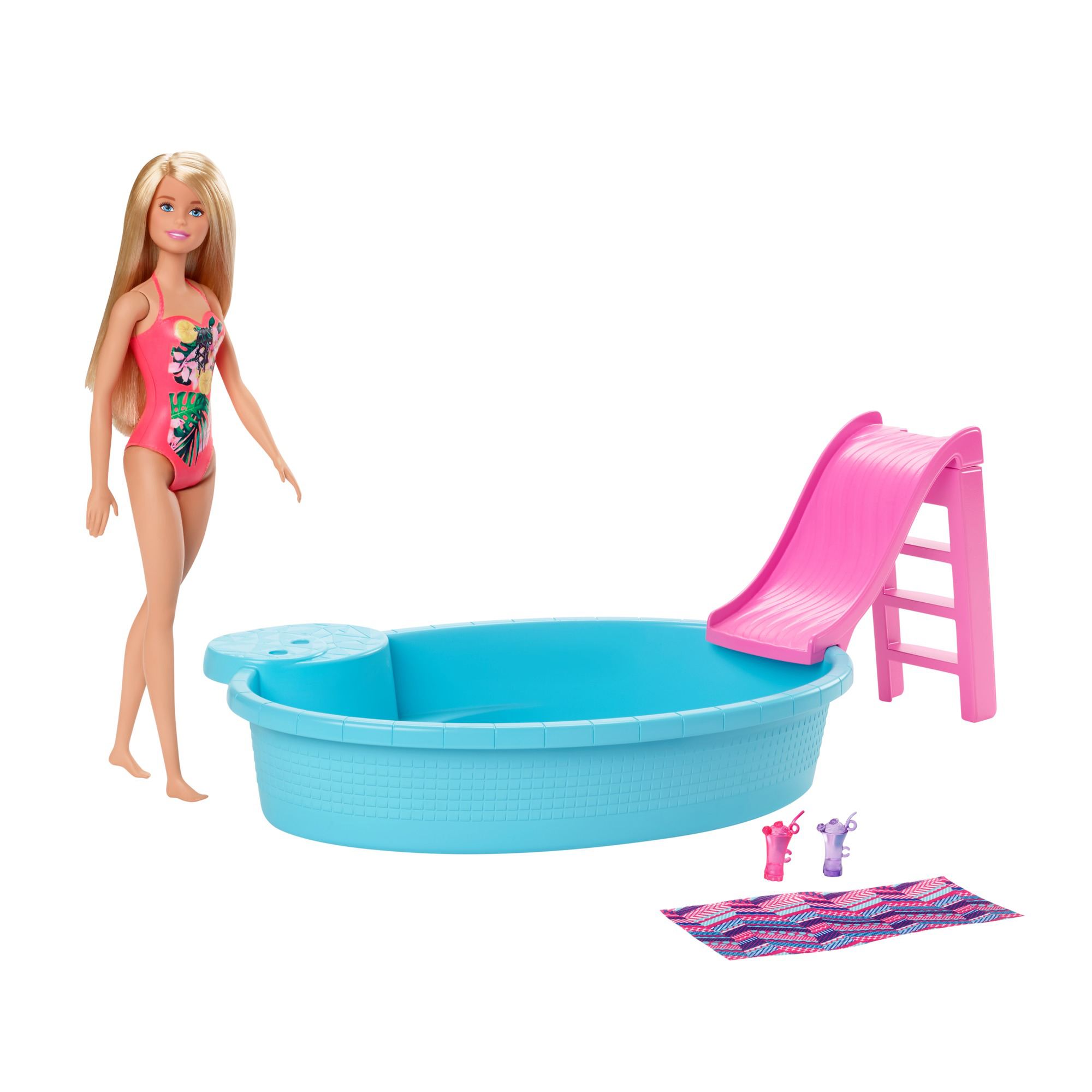 Barbie Playset Bambola con Piscina e Accessori - Barbie