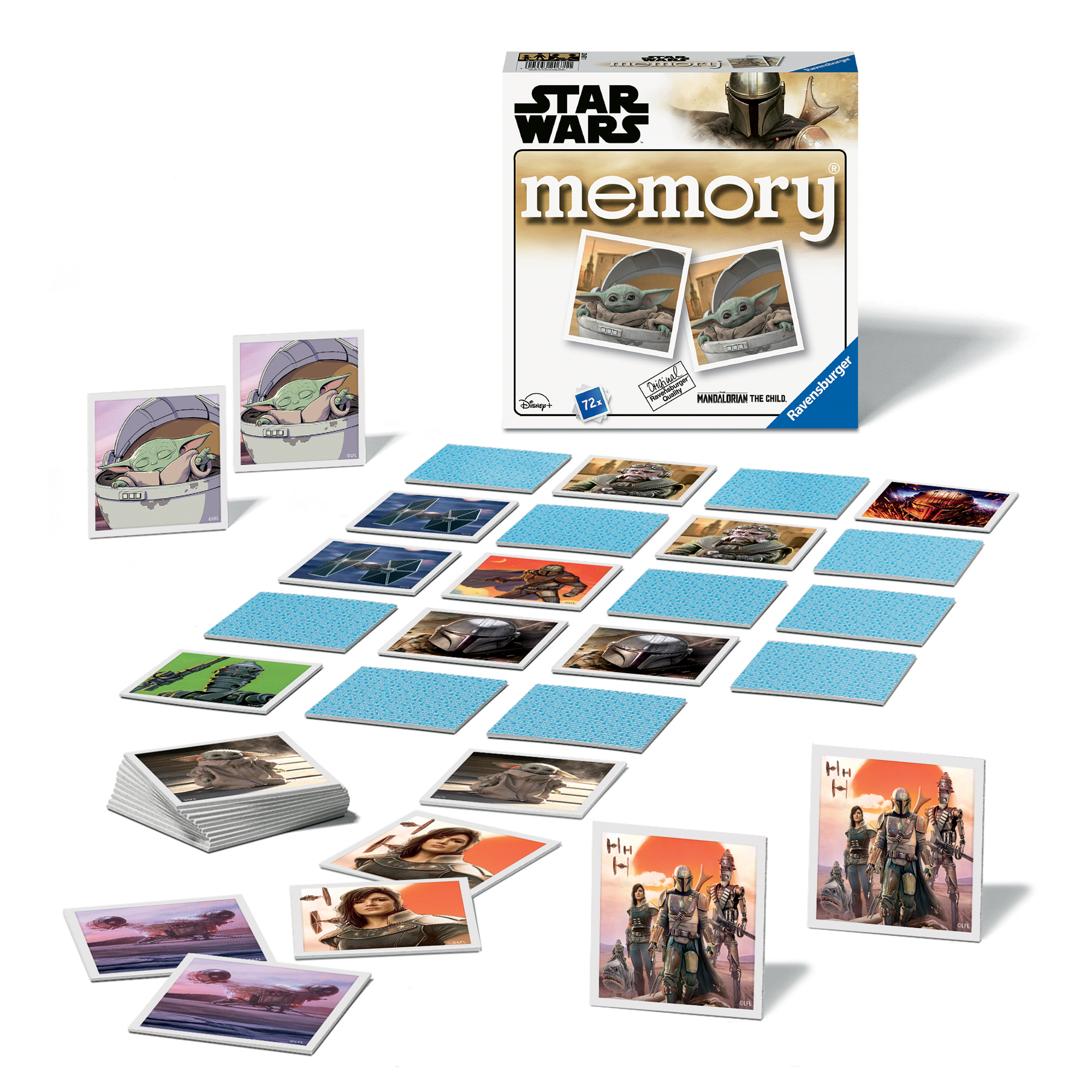 Memory Star Wars Mandalorian 72 tessere - Ravensburger, Star Wars