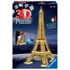 Puzzle 3D Tour Eiffel Building Night Edition con LED, 216 pezzi - Ravensburger