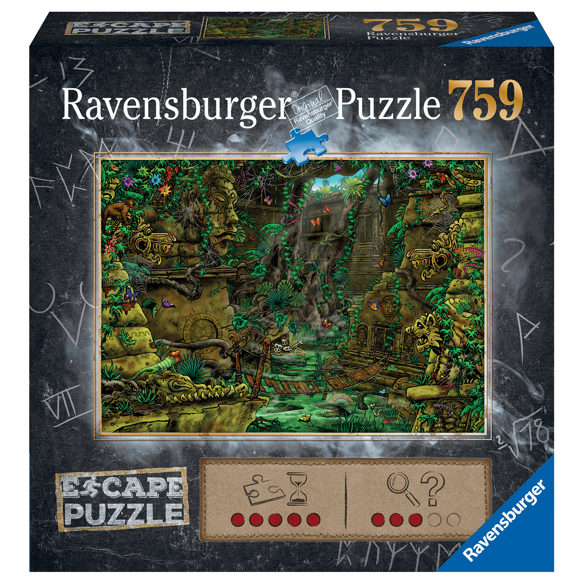 Ravensburger escape the puzzle il tempio, 759 pezzi - Ravensburger