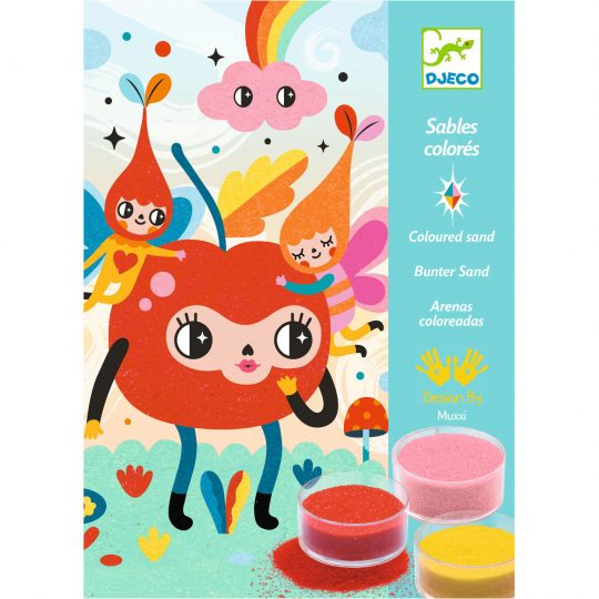 Kit 4 disegni con sabbia colorata Deliciously Cute - Djeco