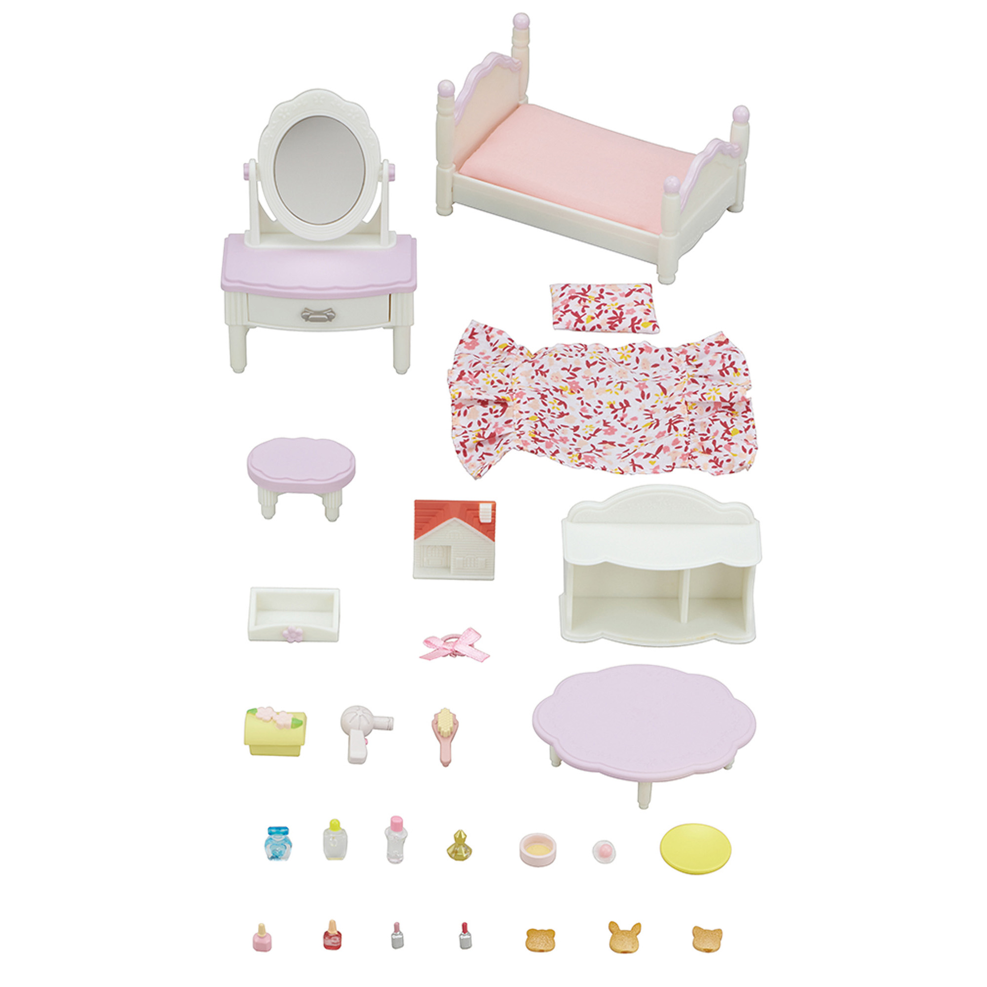 Set tavolino beauty e camera da letto - Sylvanian Families