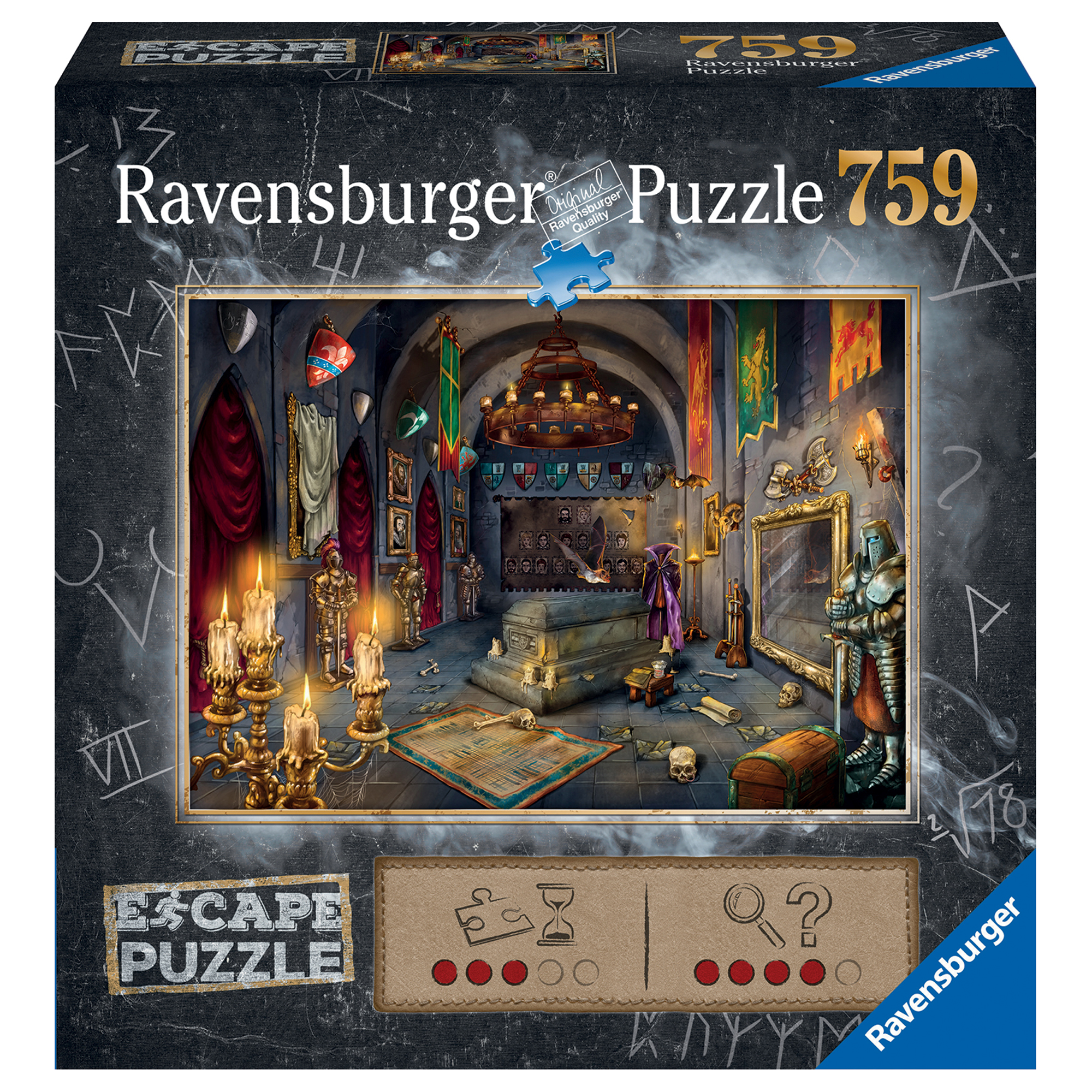 Ravensburger escape the puzzle il castello del vampiro, 759 pezzi - Ravensburger