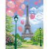 Creart Primavera a Parigi, Serie Trend C, Kit per dipingere con i numeri - Creart