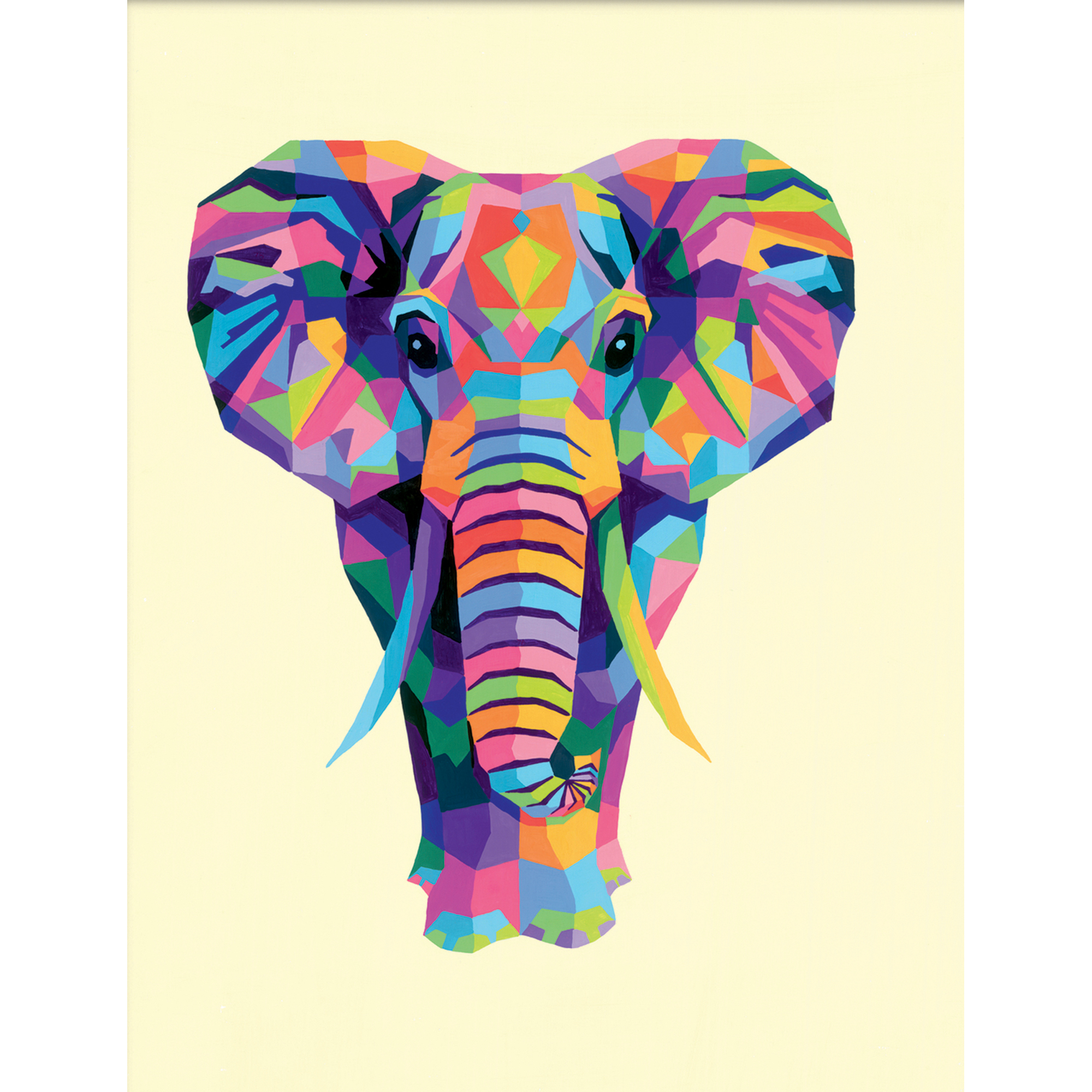 Creart Elefante, Serie Trend C, Kit per dipingere con i numeri - Creart