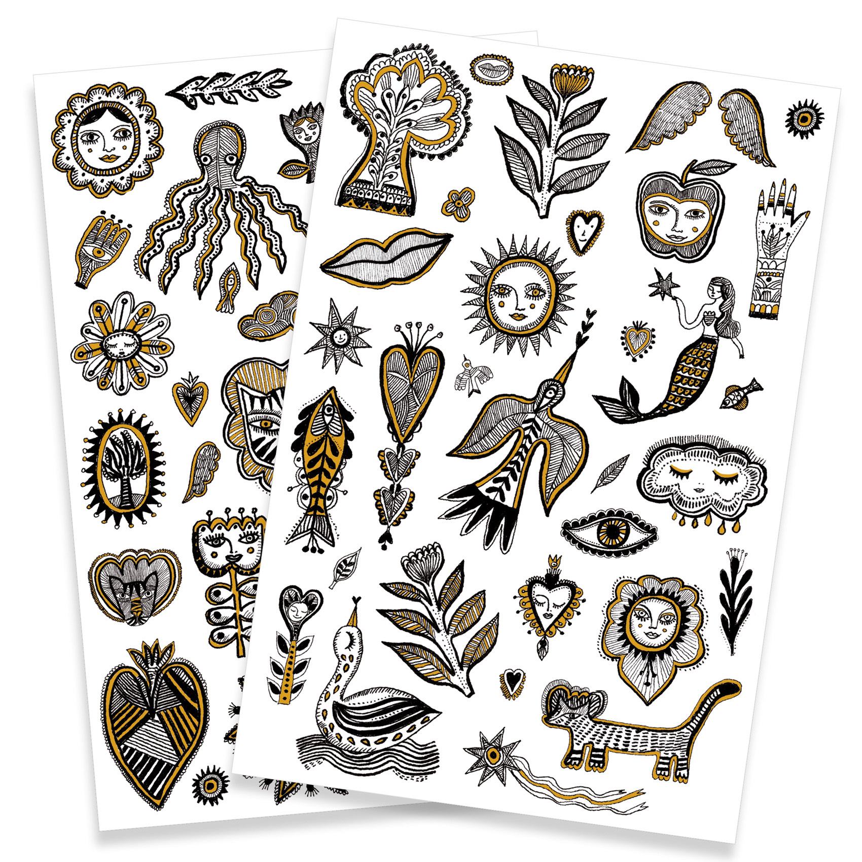 Tatuaggi temporanei Golden chic - Djeco