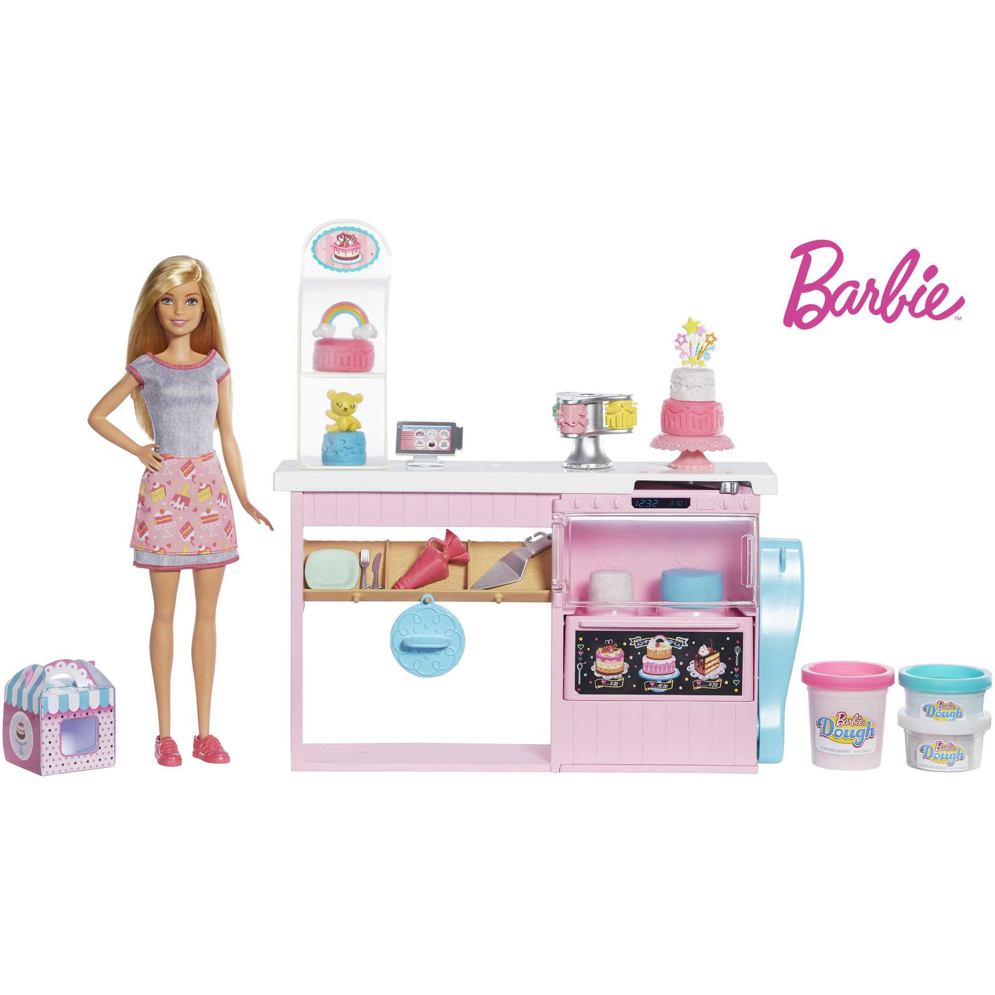 Barbie Playset Pasticceria con Bambola e Accessori da Cucina - Barbie