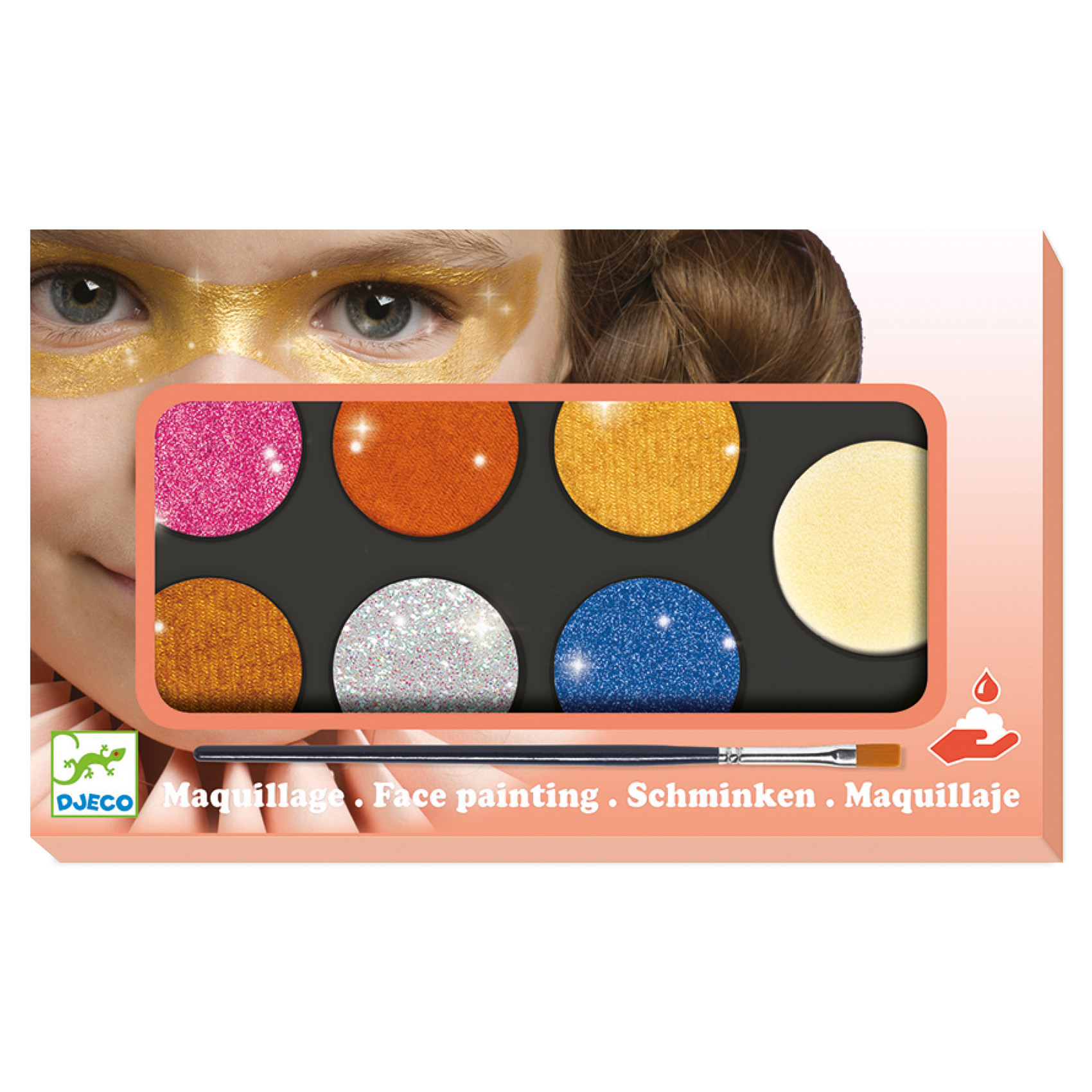 Palette 6 colours - Metallic - Djeco